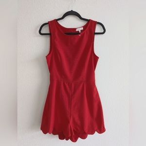 Women's Red Romper, Montreal, Size Large, Never Been Worn.
